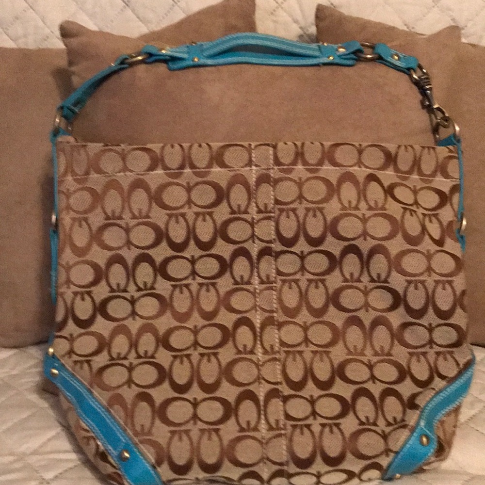 Large Tan/Brown Turquoise’s Women Purse